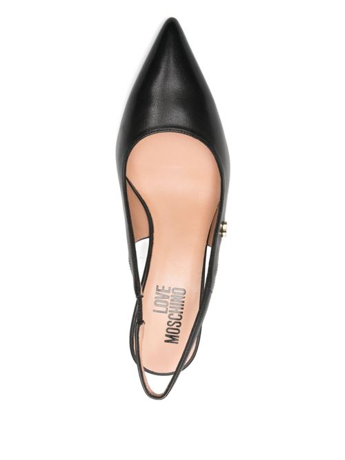 Sandalo donna in pelle nero LOVE MOSCHINO | JA10356G1OIE0000